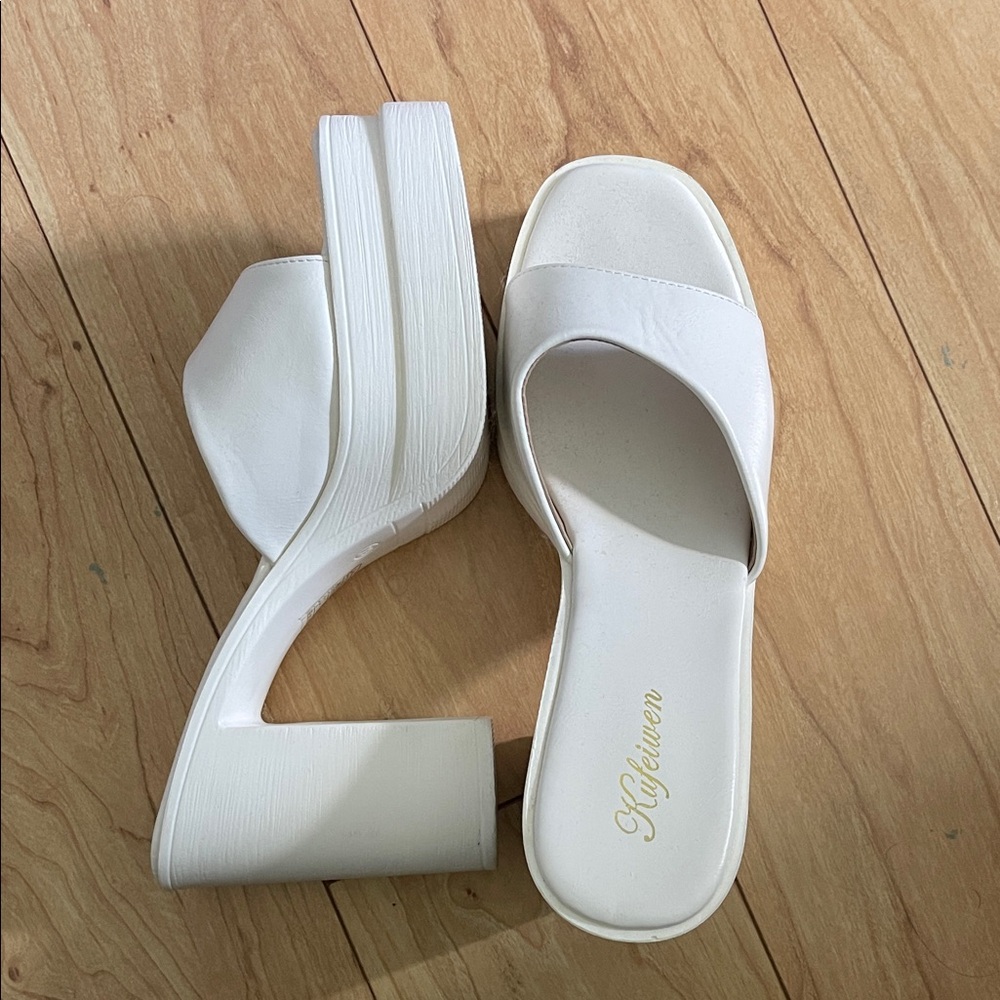 Women’s white heels
